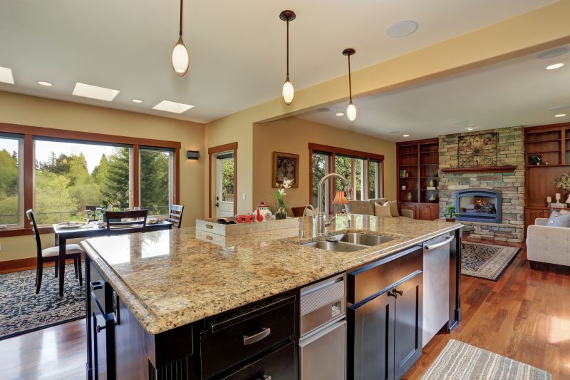 Kitchen Island with Granite